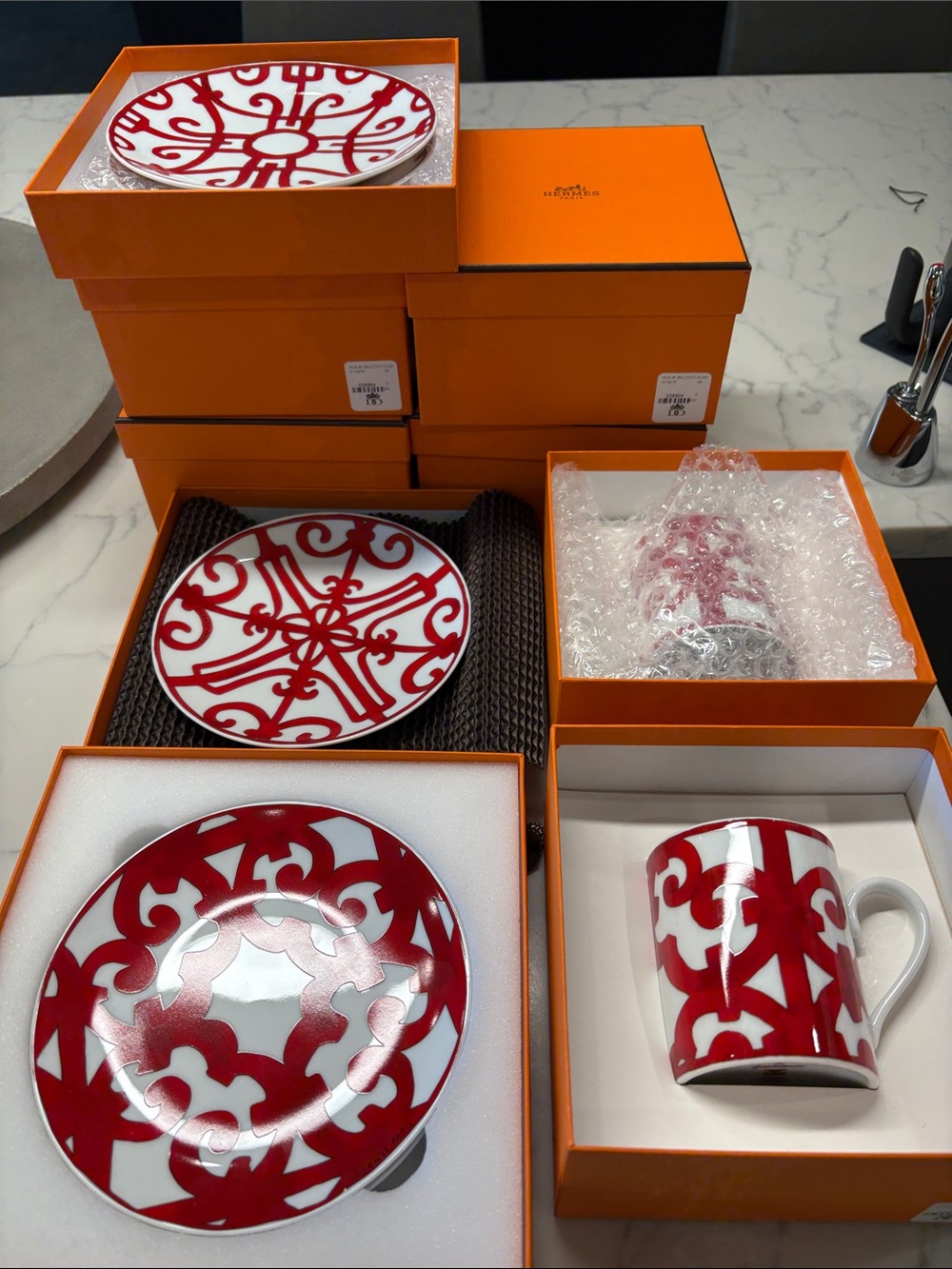 Hermès Balcon du Guadalquivir Plate and Mug Set